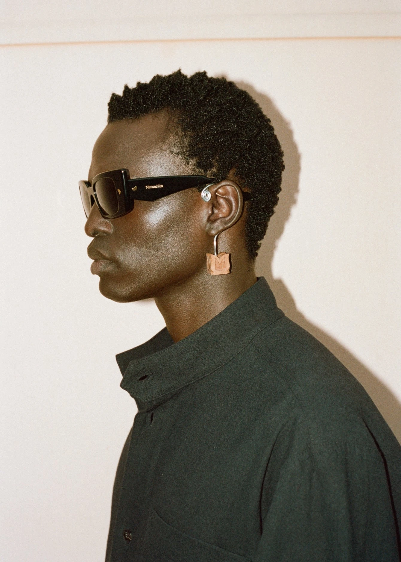 Nanushka Carmel - Bio-Plastic Rectangle-Frame Sunglasses - Black 7 Nanushka Carmel - Bio-Plastic Rectangle-Frame Sunglasses - Black - Image 7