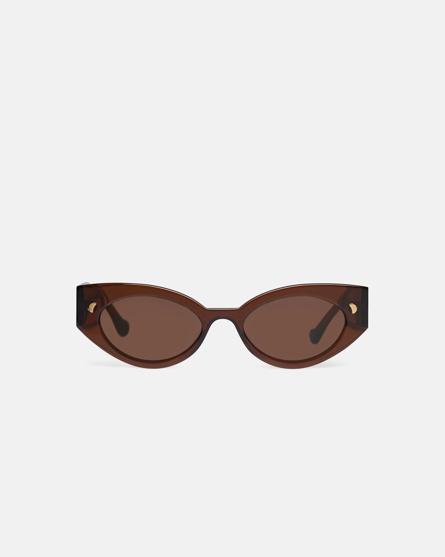 Nanushka Azalea - Bio-Plastic Cat-Eye Sunglasses - Brown 1 Nanushka Azalea - Bio-Plastic Cat-Eye Sunglasses - Brown