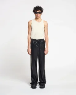 Nanushka Aziz - Organically Grown Cotton Tank Top - Shell 7 Nanushka Aziz - Organically Grown Cotton Tank Top - Shell -Nanushka Sale Store AZIZ SHELL ORGANIC JERSEY FULL BODY CROPPED 1