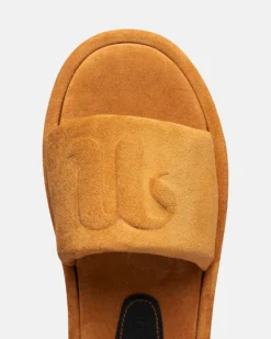 Nanushka Berrington - Logo Slides - Mustard -Nanushka Sale Store BERRINGTON MUSTARD SUEDE 04 751f28fb 7e75 4bc1 ac4f 296375e7f574