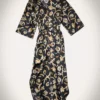 Nanushka Damala - Printed Silk Twill Shirt Dress - Black Floral
