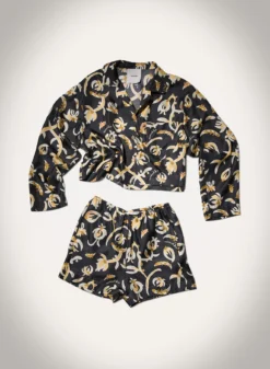 Nanushka Dylla - Printed Tailored Silk Twill Shorts - Black Floral