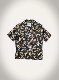 Nanushka Bodil - Printed Silk Twill Shirt - Black Floral