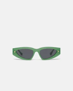 Nanushka Crista - Bio-Plastic D-Frame Sunglasses - Green