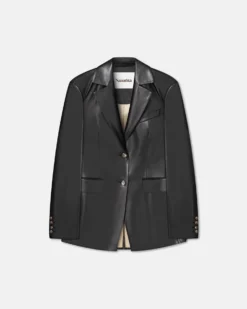 Nanushka Hathi - Okobor™ Alt-Leather Blazer - Black -Nanushka Sale Store HATHI BLACK OKOBOR 01 6fe4f4f7 a921 40fa 8748 4edb74af7b8f