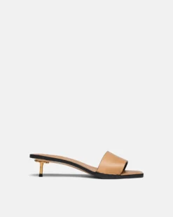 Nanushka Ibiron - Leather Sandals - Natural Tan
