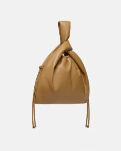 Nanushka Jen Drawstring - Okobor™ Alt-Leather Bag - Oak -Nanushka Sale Store JENDRAWSTRING OAK OKOBOR 3