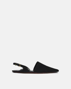 Nanushka Maimu - Leather Point-Toe Flats - Black
