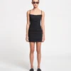Nanushka Adie - Mesh Jersey Dress - Black
