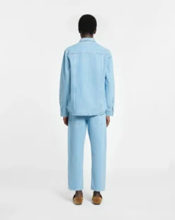 Nanushka Tristo - Patch Pocket Denim Overshirt - Eco Light Wash -Nanushka Sale Store NM23RSSH02152 TRISTO ECO LIGHT WASH DENIM 02