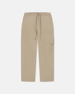 Nanushka Navid - Tech Twill Balloon-Leg Pants - Pebble -Nanushka Sale Store NM25PFPA05772NAVID PEBBLE TECHTWILL