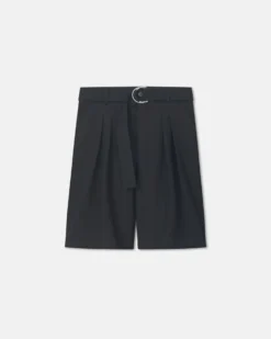 Nanushka Derulo - Tailored Crepe Twill Shorts - Black 9 Nanushka Derulo - Tailored Crepe Twill Shorts - Black -Nanushka Sale Store NM25PFST01299DERULO BLACK CREPETWILL