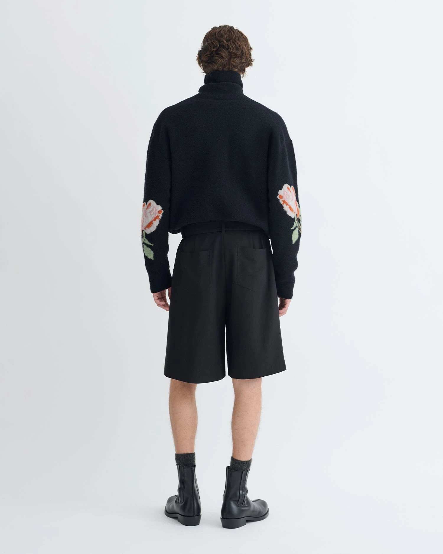Nanushka Derulo - Tailored Crepe Twill Shorts - Black 2 Nanushka Derulo - Tailored Crepe Twill Shorts - Black - Image 2