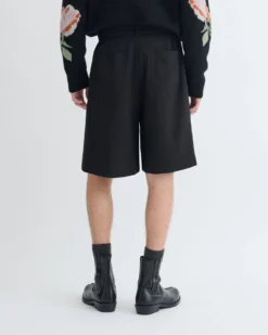 Nanushka Derulo - Tailored Crepe Twill Shorts - Black 8 Nanushka Derulo - Tailored Crepe Twill Shorts - Black -Nanushka Sale Store NM25PFST01299 4