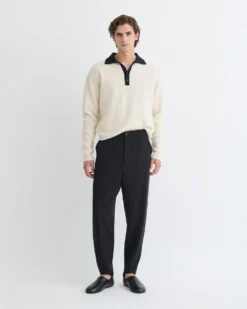 Nanushka Eamon - Crepe Twill Tapered Pants - Black