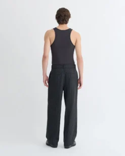 Nanushka Jahi - Melange Wool Jersey Tank Top - Grey Melange -Nanushka Sale Store NM25PFTP02094 3