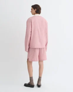 Nanushka Taron - Striped Polo Neck Top - Pink -Nanushka Sale Store NM25PFTP02331 2