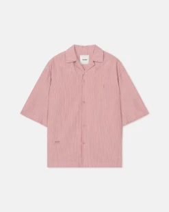 Nanushka Anwel - Striped Shirt - Pink -Nanushka Sale Store NM25PFTP02431ANWEL PINK STRIPESHIRTING