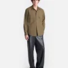 Nanushka Jari - Long-Sleeve Shirt - Uniform Green