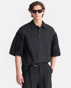 Nanushka Ilian - Tech Poplin Shirt - Black