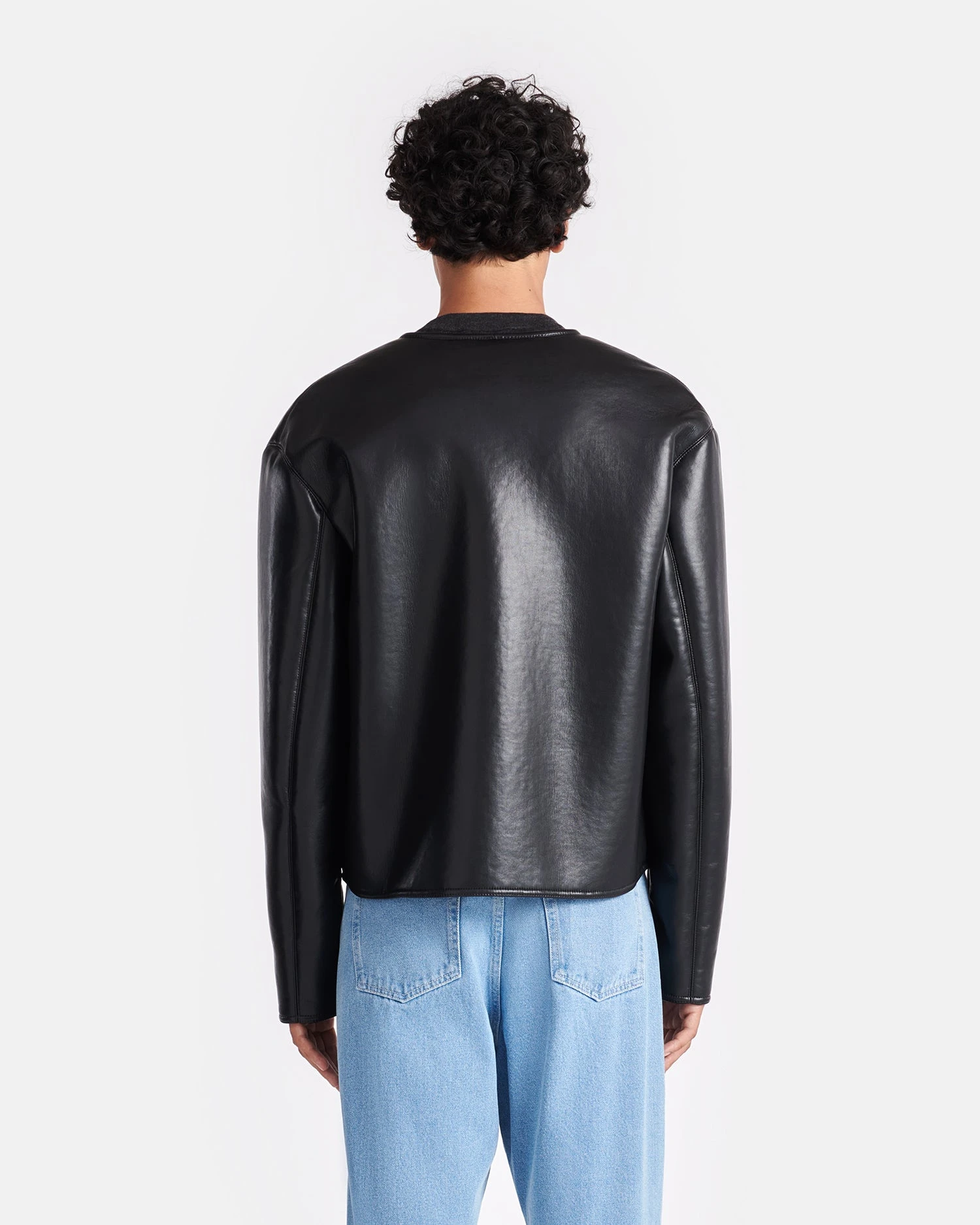 Nanushka Vico - Bonded Shearling Jacket - Black Brown 2 Nanushka Vico - Bonded Shearling Jacket - Black Brown - Image 2