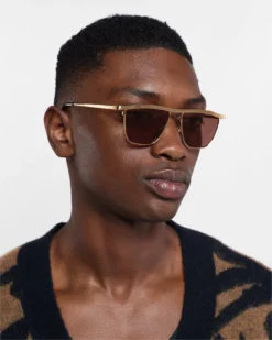 Nanushka Noran - Sunglasses - Gold -Nanushka Sale Store NU23PFSG01383 NORAN GOLD METAL 03 90504194 1be6 419b 9275 30edbe6d7c72