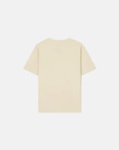 Nanushka Reece - Embroidered Cotton-Jersey T-Shirt - Shell -Nanushka Sale Store NU24CRSH00373 REECE SHELL COTTON JERSEY back