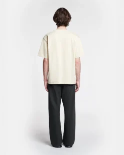 Nanushka Reece - Embroidered Cotton-Jersey T-Shirt - Shell -Nanushka Sale Store NU24CRSH00373 REECE SHELL COTTON JERSEY 2