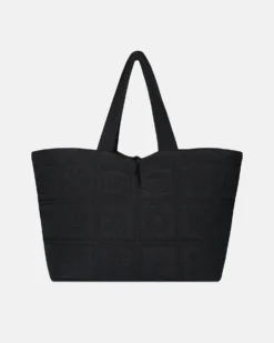 Nanushka Symbol - Quilted Tech-Poplin Tote - Black