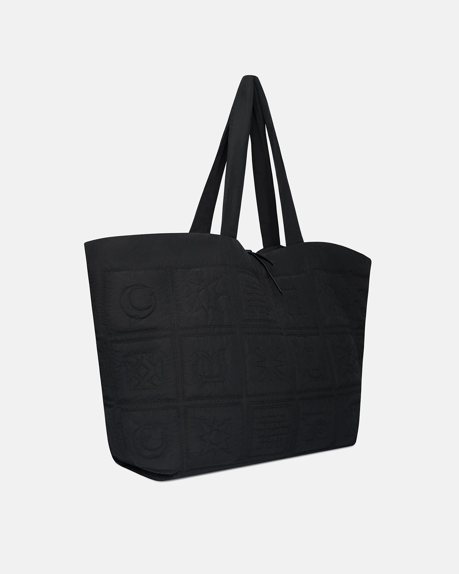 Nanushka Symbol - Quilted Tech-Poplin Tote - Black 3 Nanushka Symbol - Quilted Tech-Poplin Tote - Black - Image 3