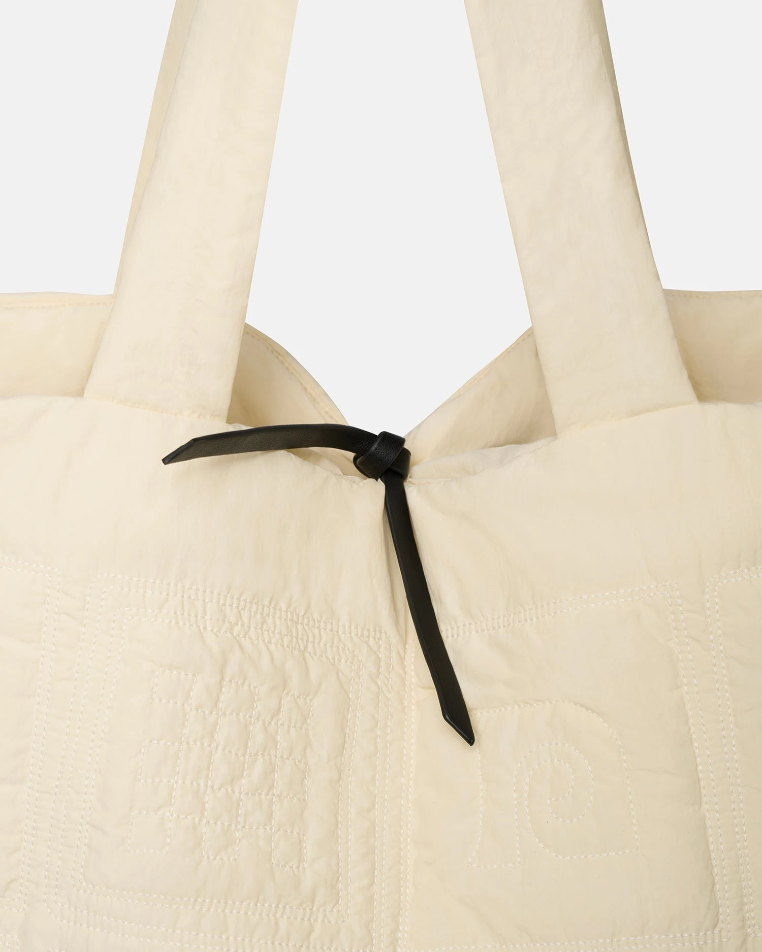 Nanushka Symbol - Quilted Tech-Poplin Tote - Creme 4 Nanushka Symbol - Quilted Tech-Poplin Tote - Creme - Image 4