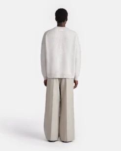 Nanushka Joyann - Plush Cashmere Sweater - Gray -Nanushka Sale Store NU24FWSW01393 JOYANN GREY PLUSH CASHMERE 02