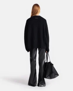 Nanushka Braye - Cashmere-Blend Cardigan - Black -Nanushka Sale Store NU24FWSW01599 BRAYE BLACK CASHMERE BLEND 02