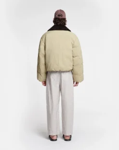 Nanushka Zacharie - Faux Fur And Tech Nylon Jacket - Sage/Black -Nanushka Sale Store NU24PFJK01479 ZACHARIE SAGE BEIGE TECH NYLON FAUX FUR 2 394edbb1 7f59 46b3 8f14 aad0cd193c15