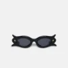 Nanushka Tully - Bio-Plastic Floral-Shaped Sunglasses - Black