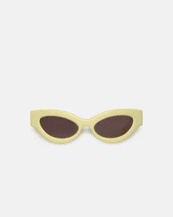 Nanushka Trysta - Bio-Plastic Wrap Sunglasses - Moonbeam