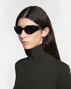 Nanushka Trysta - Bio-Plastic Wrap Sunglasses - Black -Nanushka Sale Store NU24PFSG00299 TRYSTA BLACK BIO PLASTIC 1 1