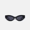 Nanushka Trysta - Bio-Plastic Wrap Sunglasses - Black