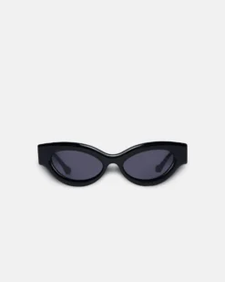 Nanushka Trysta - Bio-Plastic Wrap Sunglasses - Black