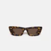 Nanushka Londyn - Bio-Plastic Oversized Cat-Eye Sunglasses - Dark Amber