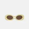 Nanushka Giva - Bio-Plastic Oval Sunglasses - Moonbeam