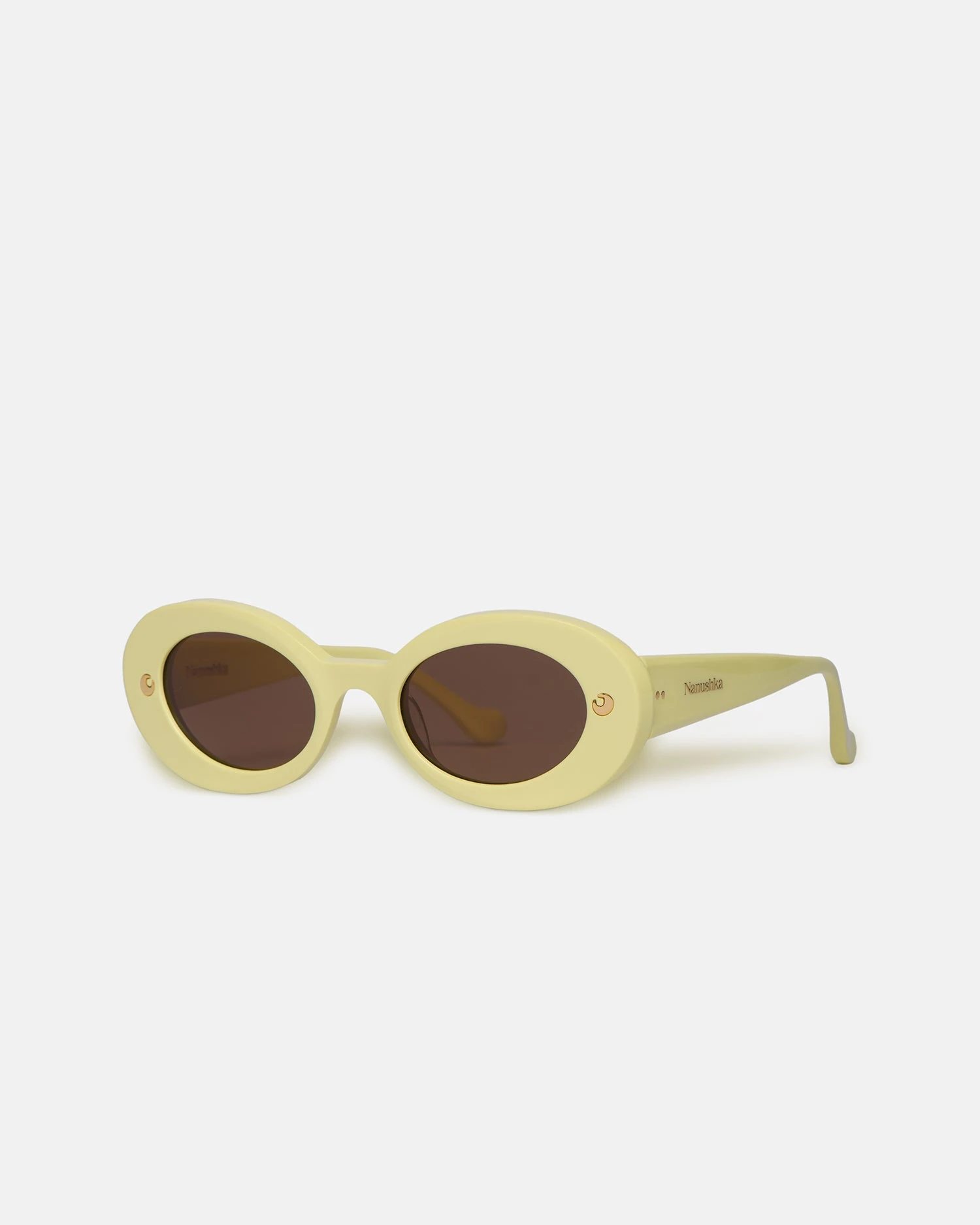Nanushka Giva - Bio-Plastic Oval Sunglasses - Moonbeam 2 Nanushka Giva - Bio-Plastic Oval Sunglasses - Moonbeam - Image 2