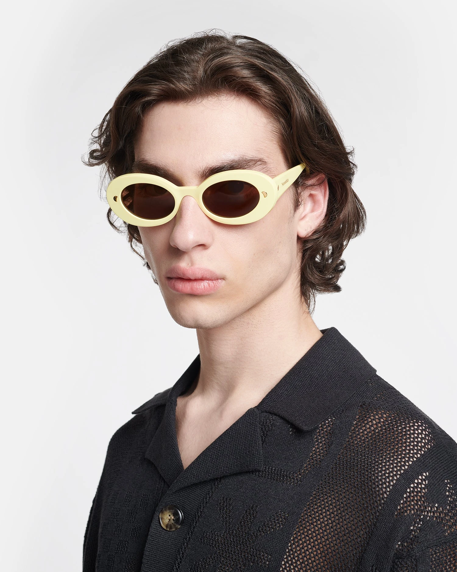 Nanushka Giva - Bio-Plastic Oval Sunglasses - Moonbeam 6 Nanushka Giva - Bio-Plastic Oval Sunglasses - Moonbeam - Image 6