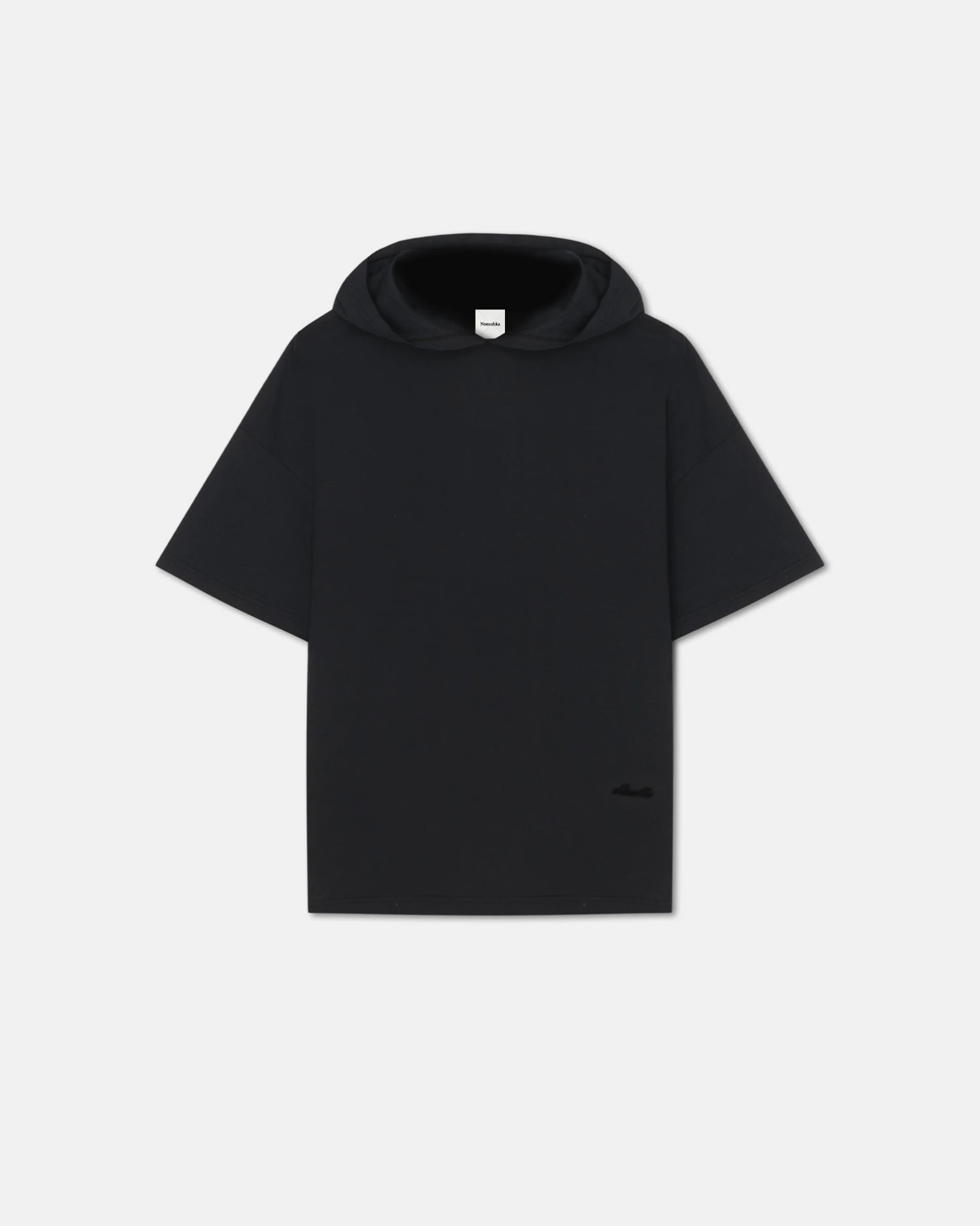 Nanushka Kacper - Cotton-Jersey Hooded T-Shirt - Black 1 Nanushka Kacper - Cotton-Jersey Hooded T-Shirt - Black