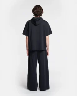 Nanushka Kacper - Cotton-Jersey Hooded T-Shirt - Black 15 Nanushka Kacper - Cotton-Jersey Hooded T-Shirt - Black -Nanushka Sale Store NU24PFSH03899 KACPER BLACK COTTON JERSEY 2