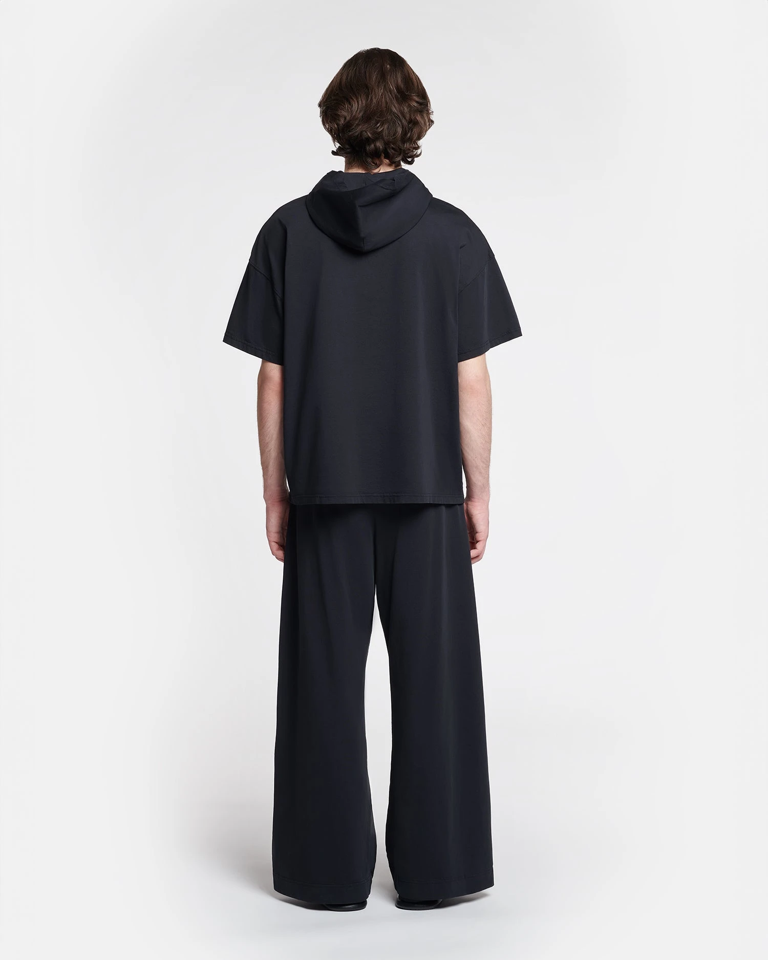 Nanushka Kacper - Cotton-Jersey Hooded T-Shirt - Black 6 Nanushka Kacper - Cotton-Jersey Hooded T-Shirt - Black - Image 6