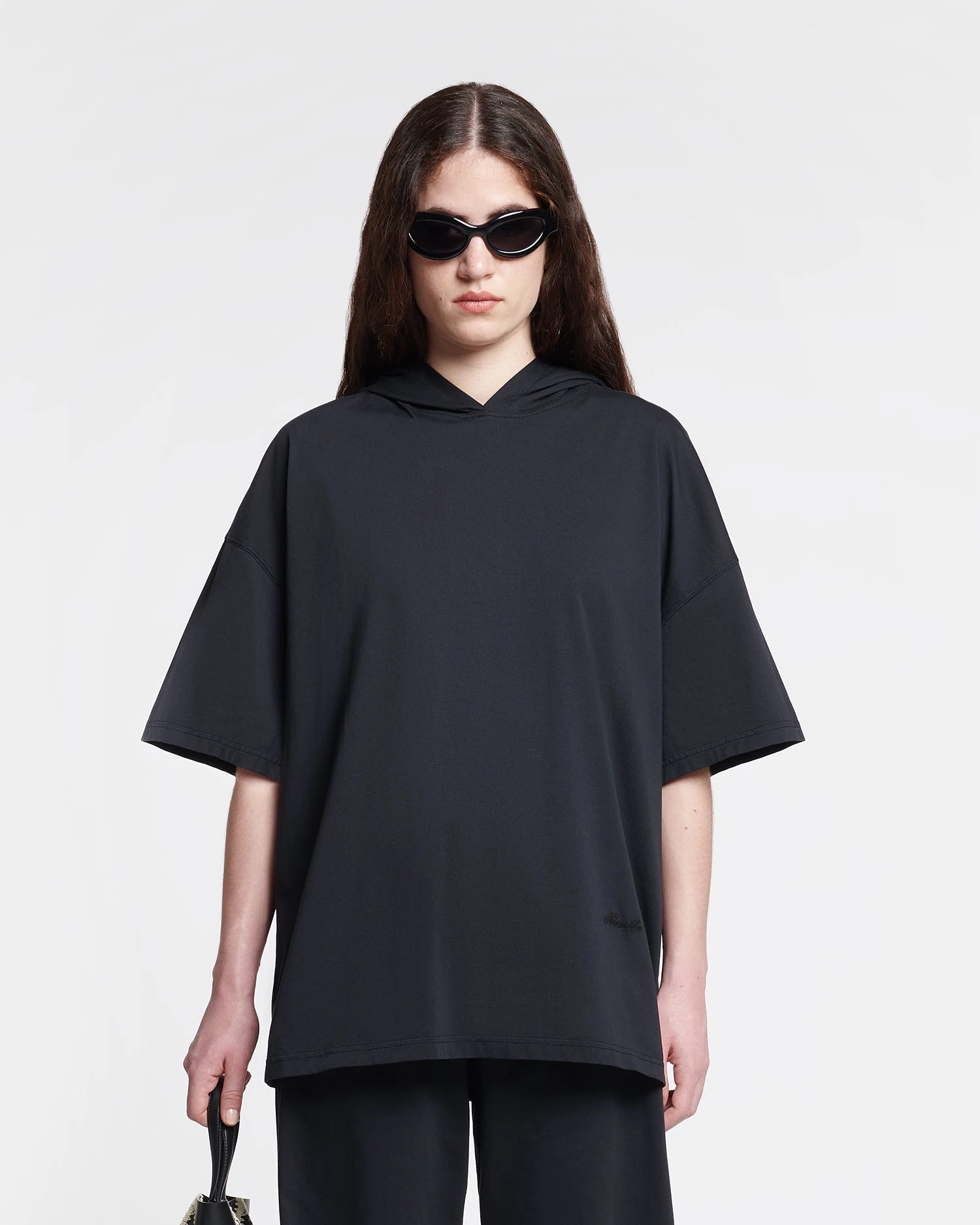 Nanushka Kacper - Cotton-Jersey Hooded T-Shirt - Black 7 Nanushka Kacper - Cotton-Jersey Hooded T-Shirt - Black - Image 7