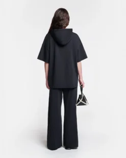 Nanushka Kacper - Cotton-Jersey Hooded T-Shirt - Black 14 Nanushka Kacper - Cotton-Jersey Hooded T-Shirt - Black -Nanushka Sale Store NU24PFSH03899 KACPER BLACK COTTONJERSEY 2