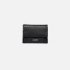 Nanushka Folded - Leather Cardholder - Black/Moonbeam