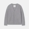 Nanushka Varten - Merino And Cashmere-Blend Cardigan - Light Grey